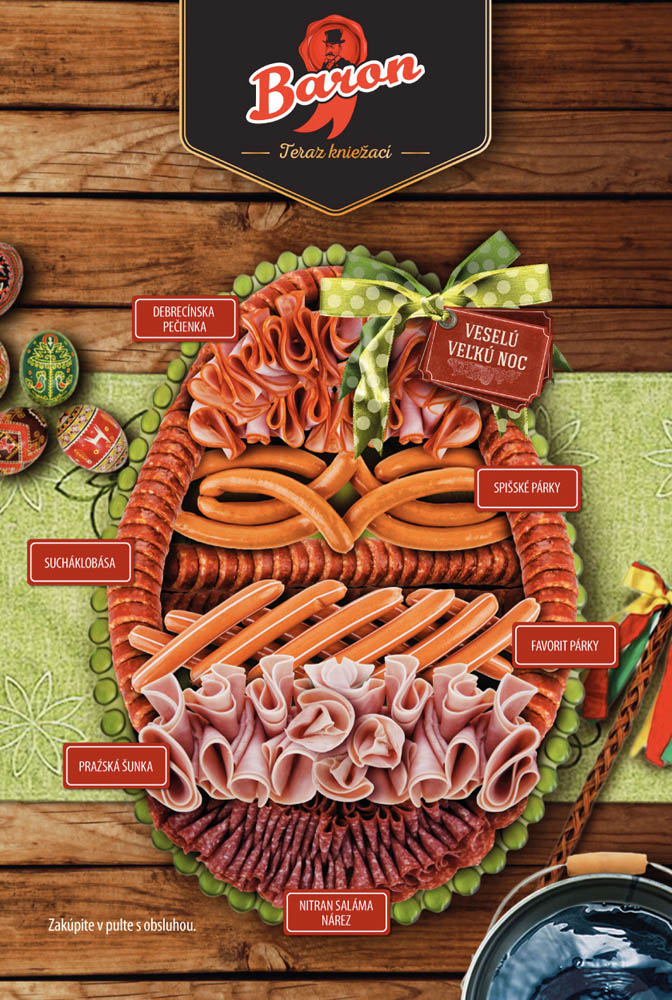 Baron - reklama Tesco - Grafický dizajn