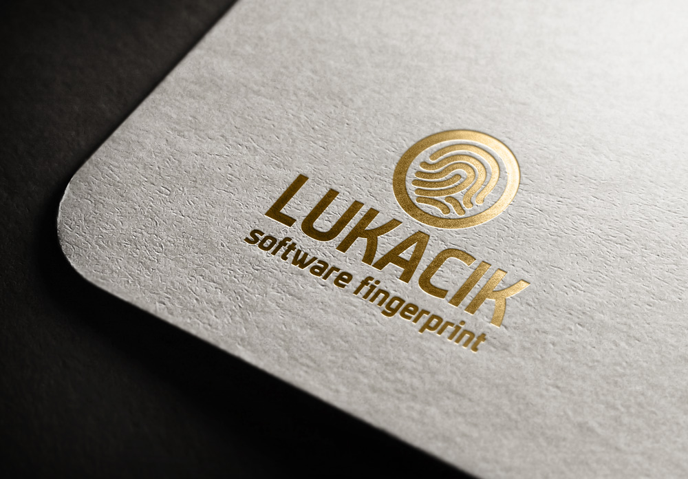 LUKACIK software fingerprint - Tvorba a návrh loga