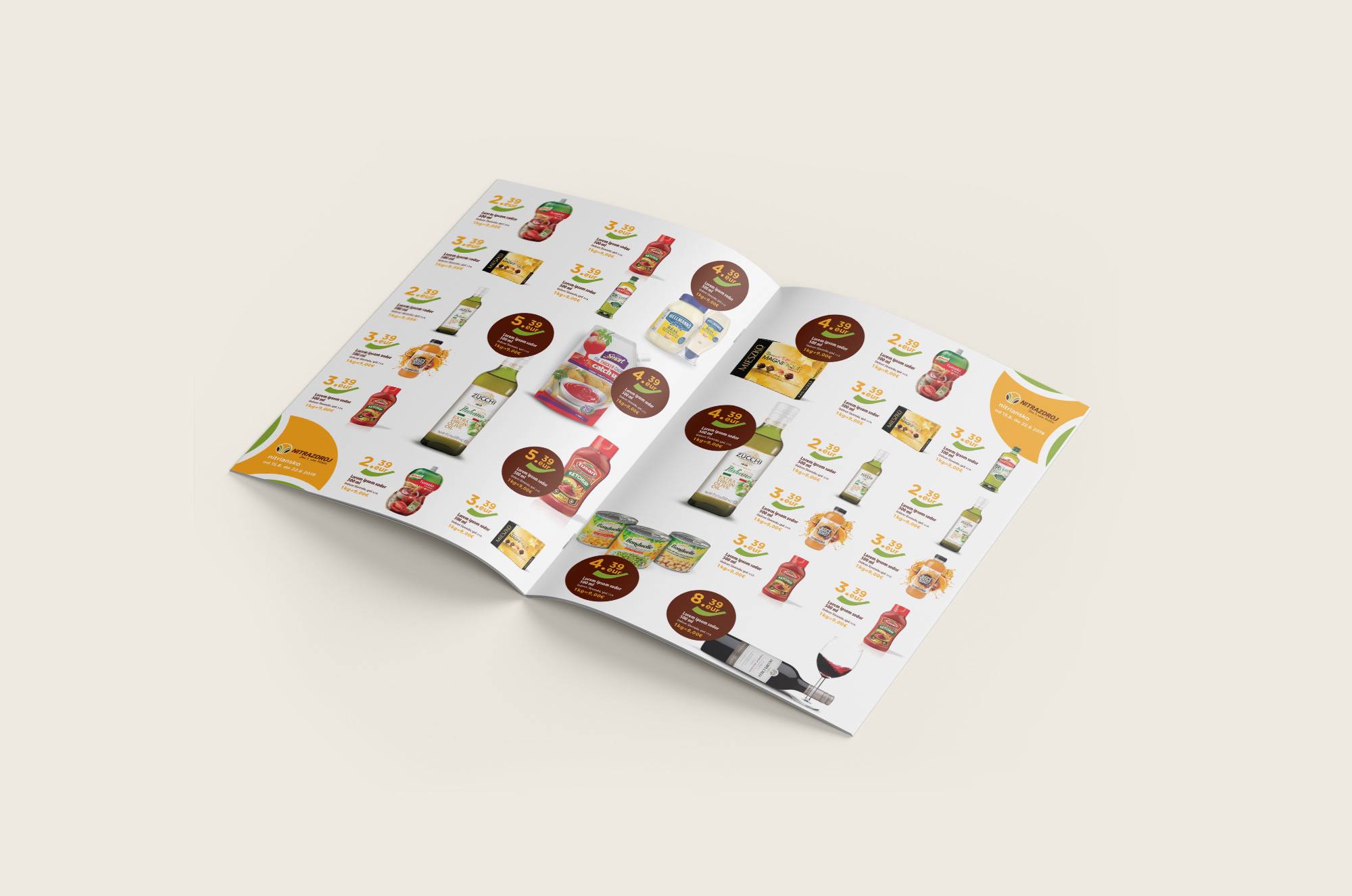 Akciové Letáky CBA - Grafický dizajn