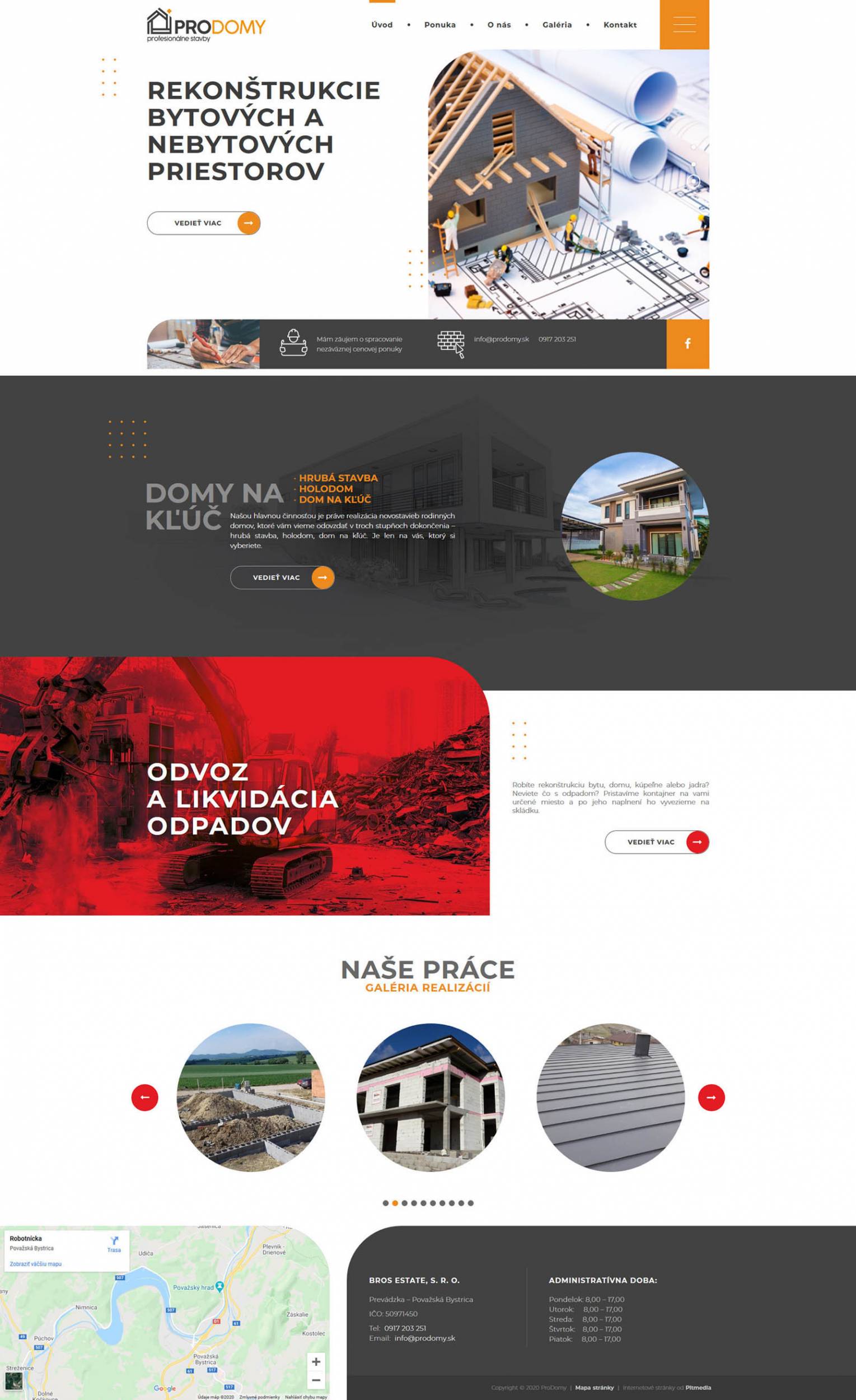 Pro domy - Tvorba web stránok