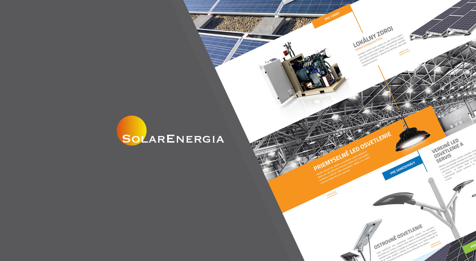 SolarEnergia - Tvorba web stránok