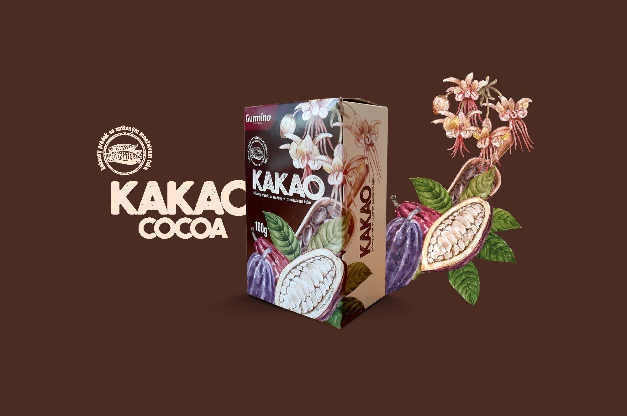Kakao Gurmino - Obalový dizajn