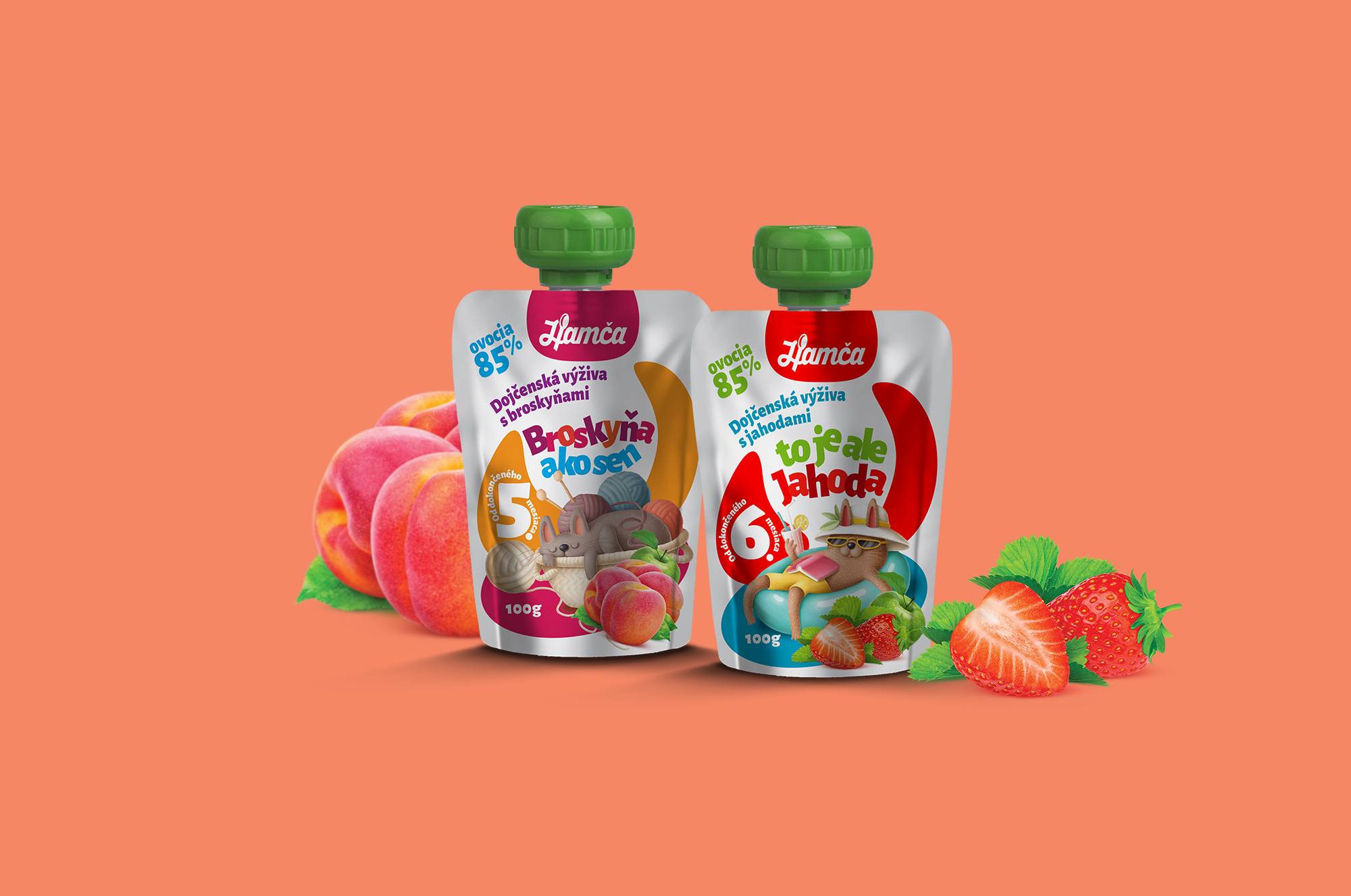 Dojčenská výživa HAMČA - Obalový dizajn