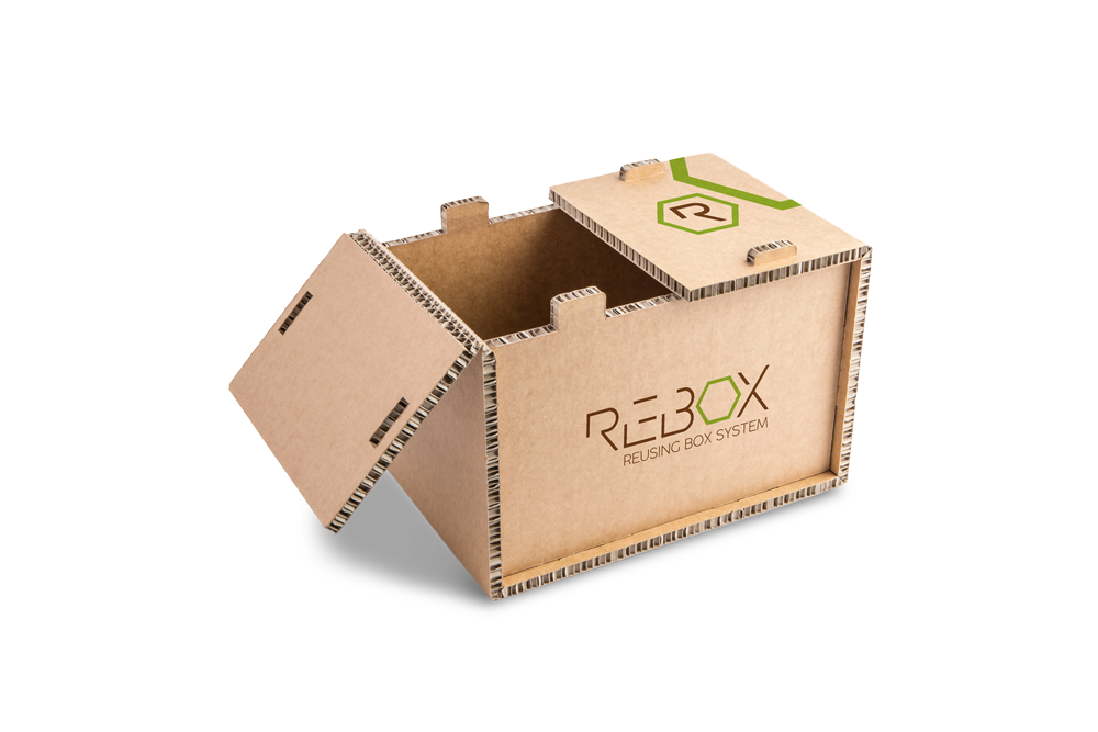 Rebox krabice na viac použití - Tvorba a návrh loga