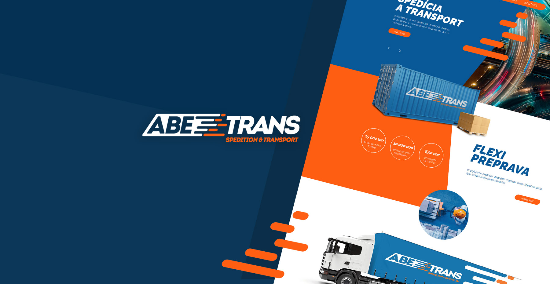 ABE Trans - Tvorba web stránok