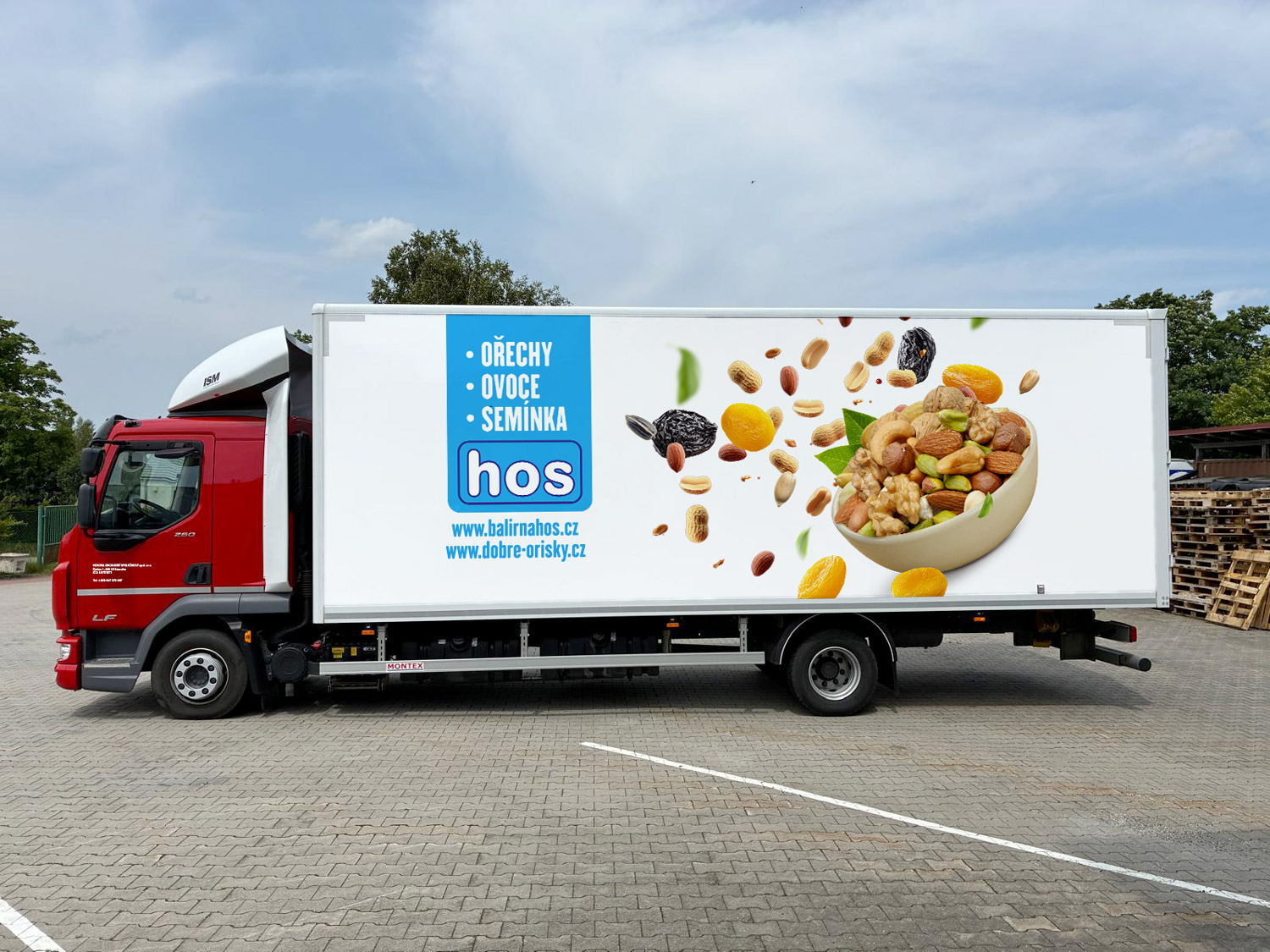 Advertising stickers for cars of the company hos - Grafický dizajn