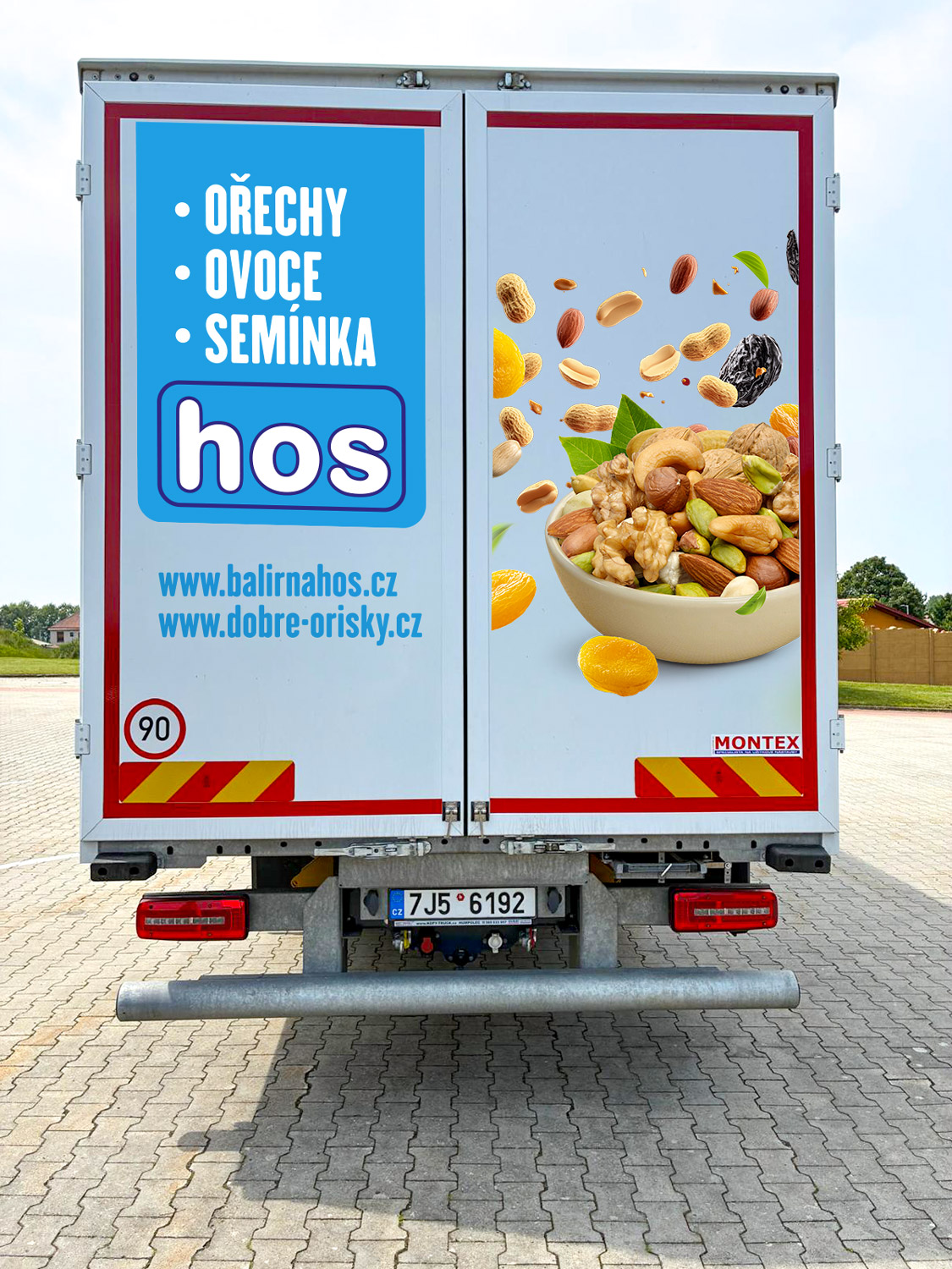 Advertising stickers for cars of the company hos - Grafický dizajn