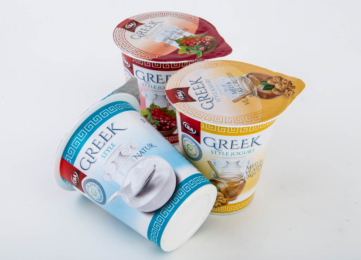 Grécke Jogurty - Obalový dizajn