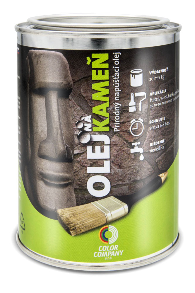 Olej na kameň - Obalový dizajn