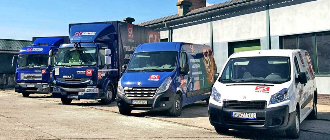 Polep áut ŠK Spektrum - Grafický dizajn