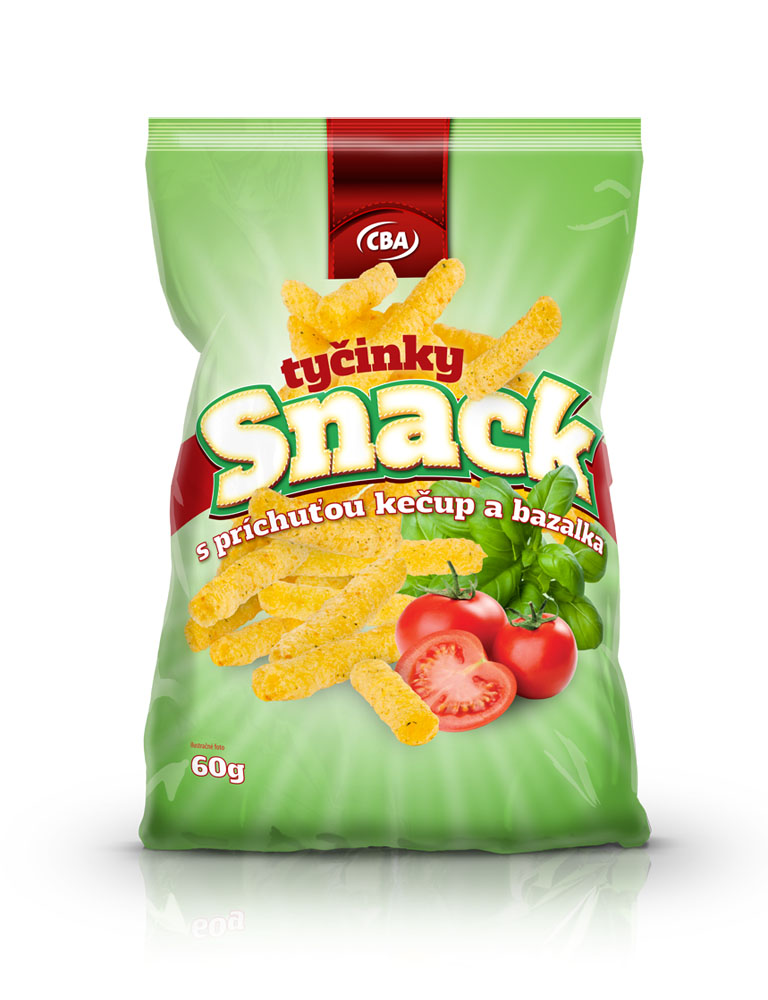Snack tyčinky - Obalový dizajn
