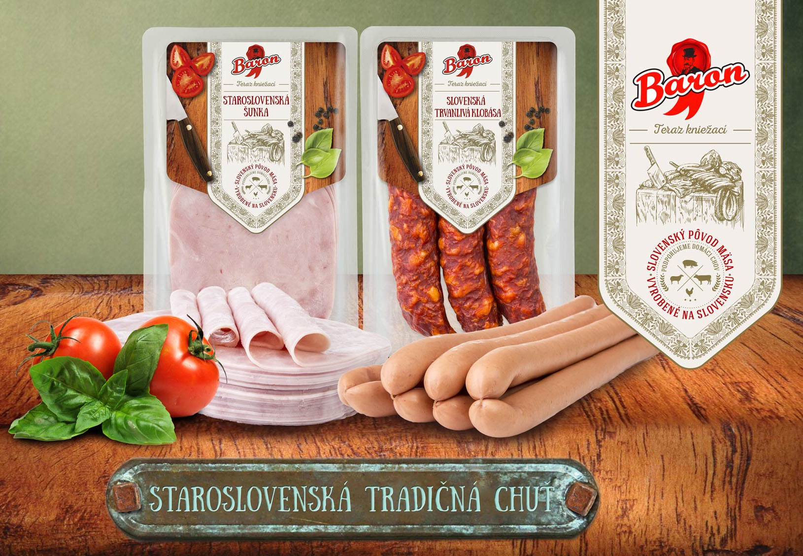 Baron Staroslovenská - Obalový dizajn