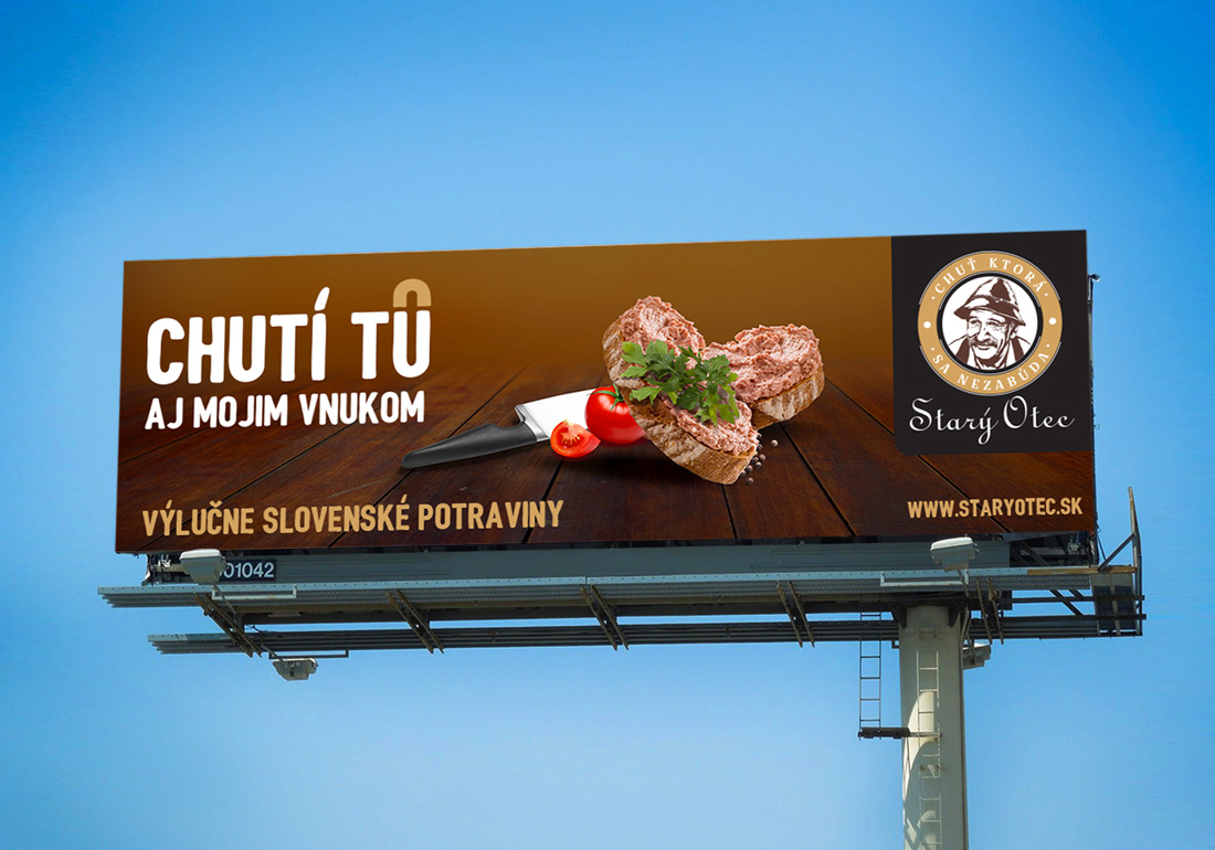 Reklamná kampaň Starý Otec - Grafický dizajn