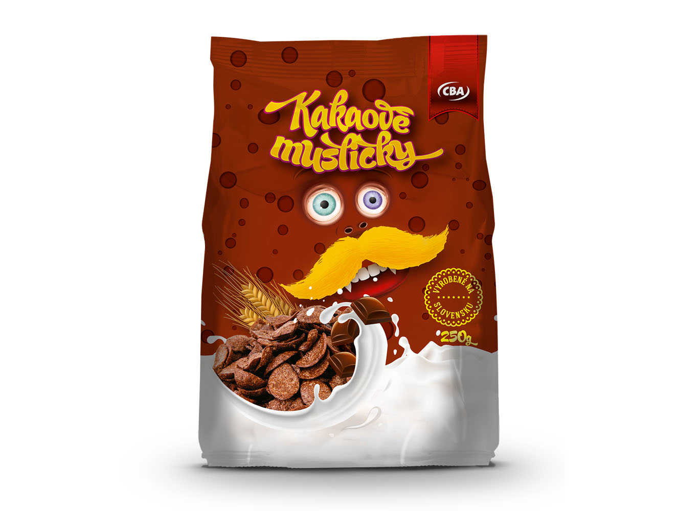 Kakaové cereálie - Obalový dizajn