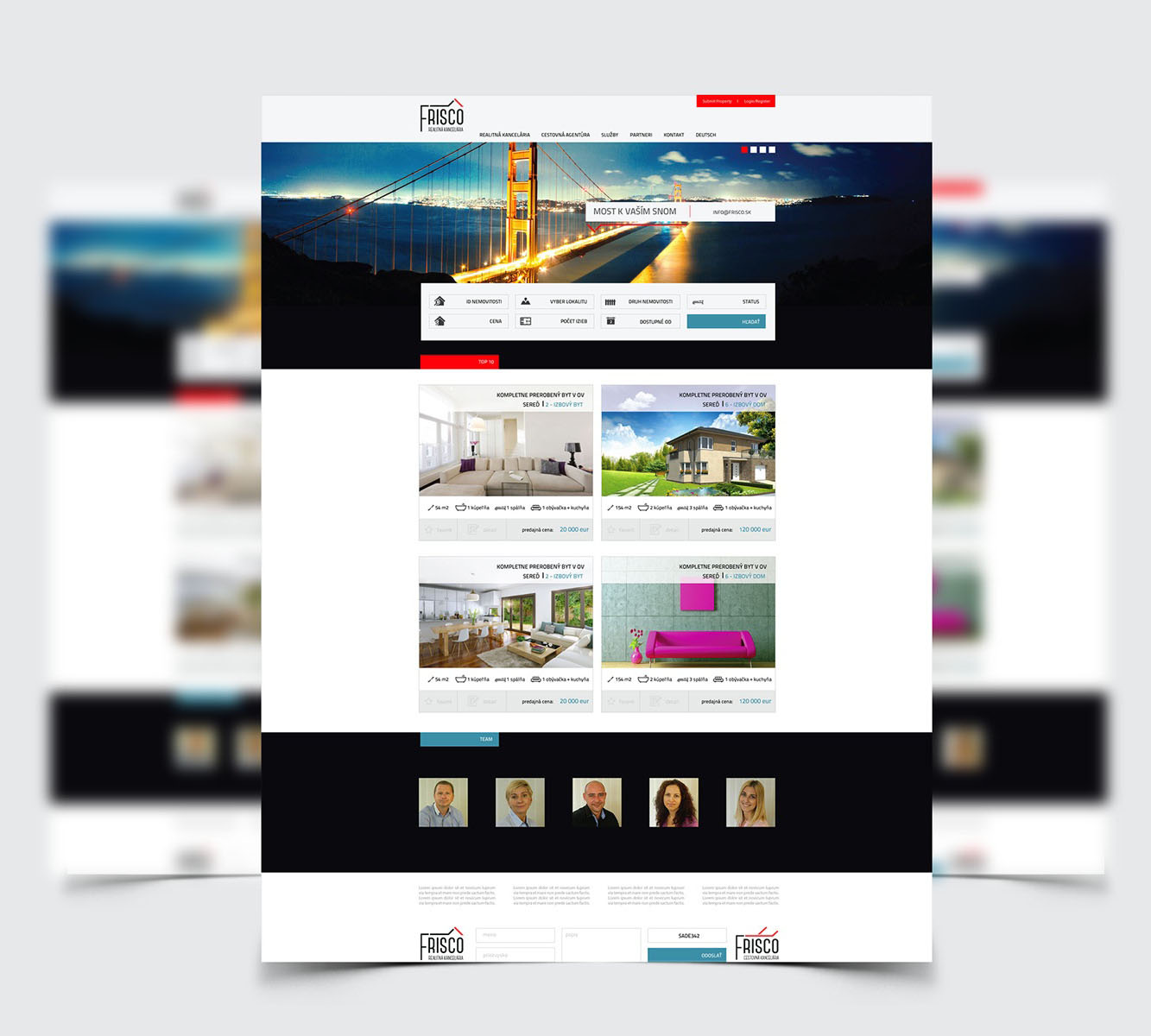 FRISCO REAL ESTATE - Tvorba web stránok