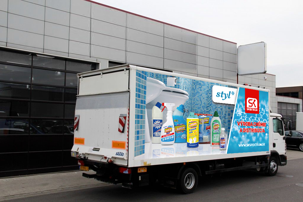 Produktový polep auta - Grafický dizajn