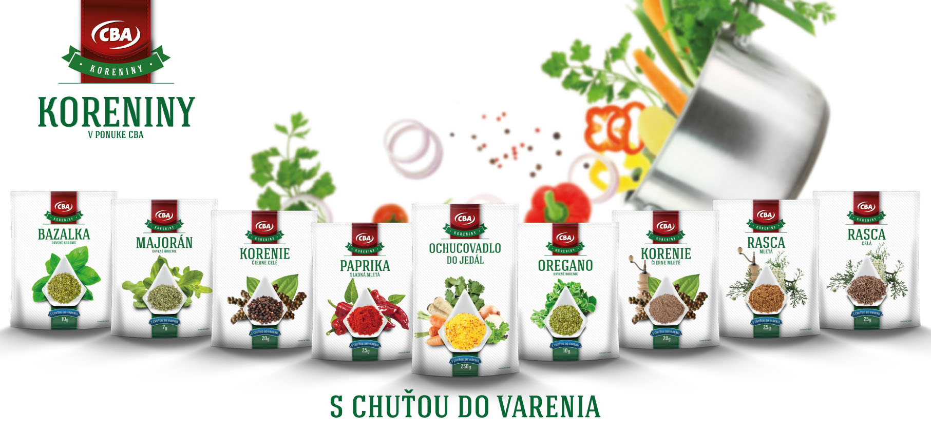 CBA koreniny - Obalový dizajn