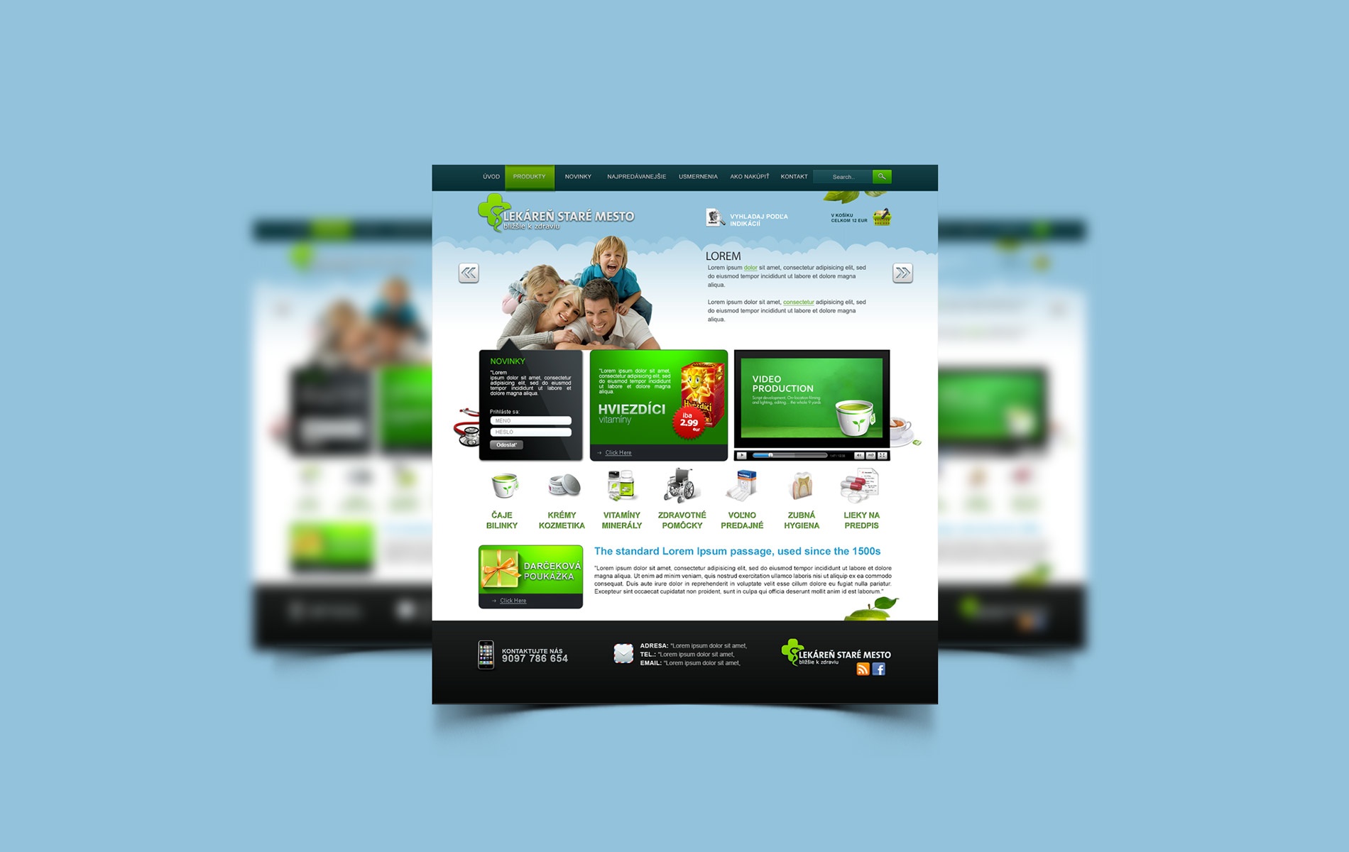 LEKÁREŇ STARÉ MESTO - Tvorba web stránok