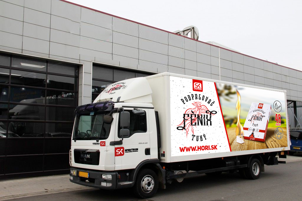 Produktový polep auta - Grafický dizajn