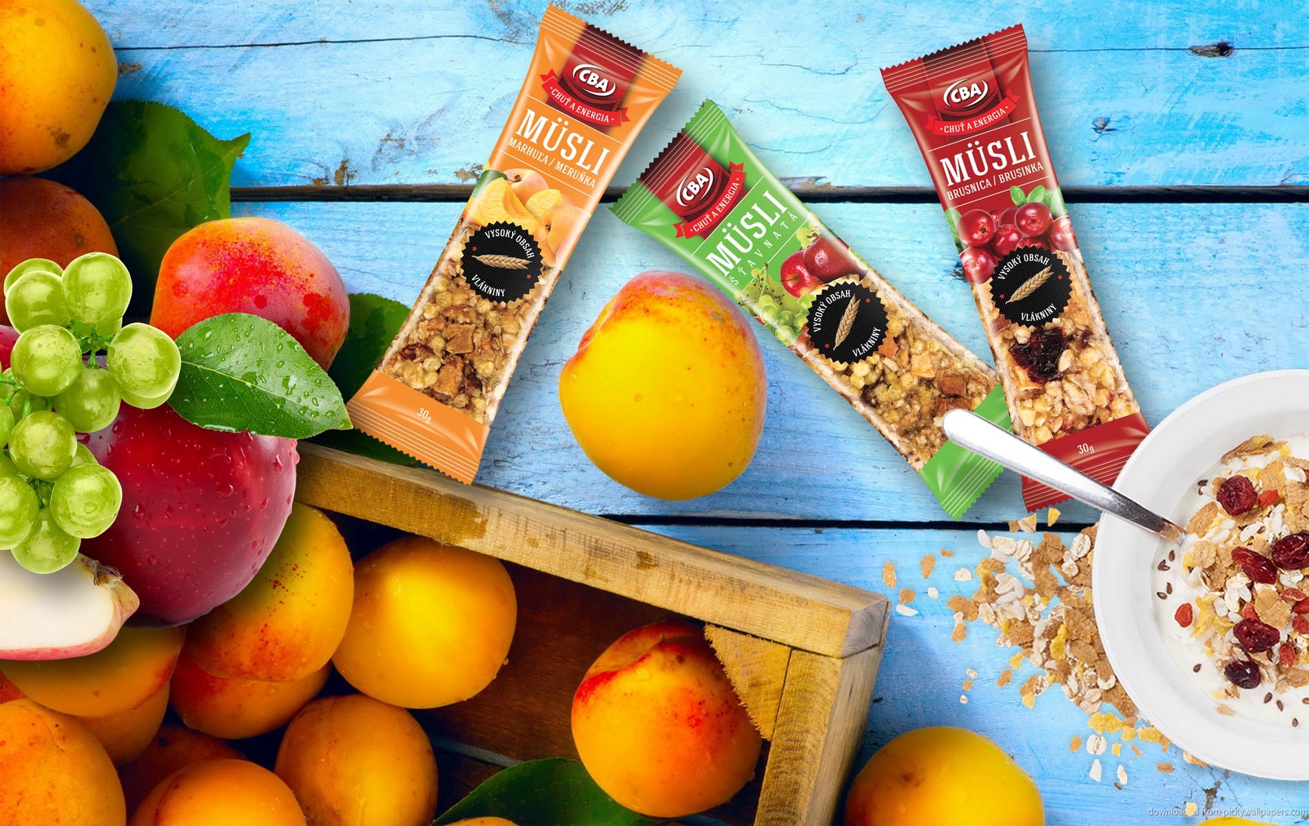 Müsli - Obalový dizajn