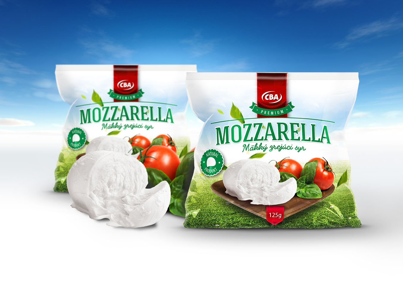 Mozzarella - Obalový dizajn