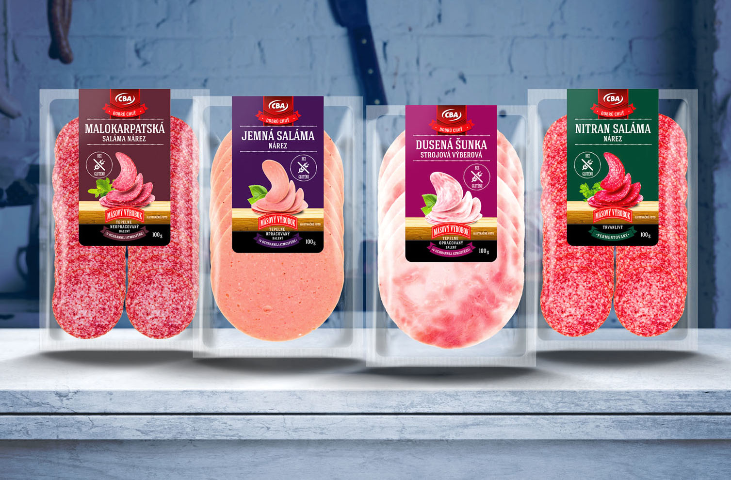 CBA nárezy - Obalový dizajn