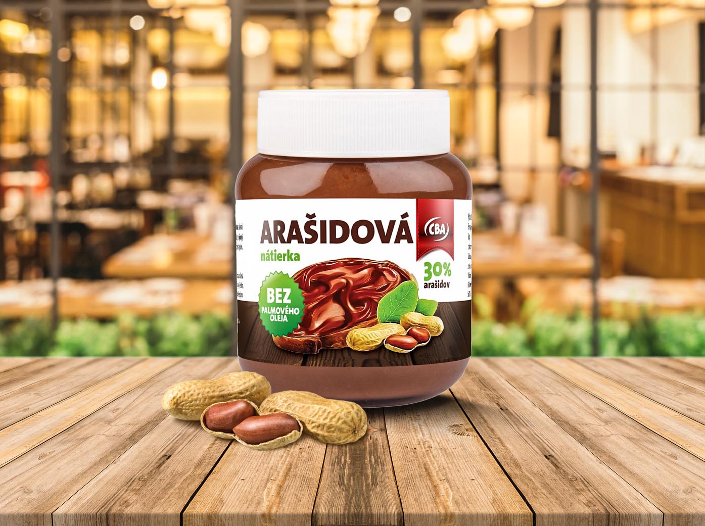 Arašidová nátierka - Obalový dizajn