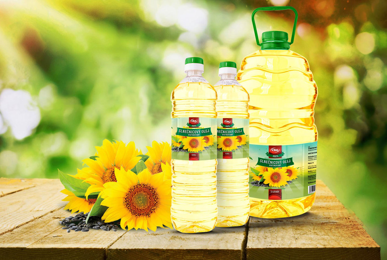 CBA olej - Obalový dizajn