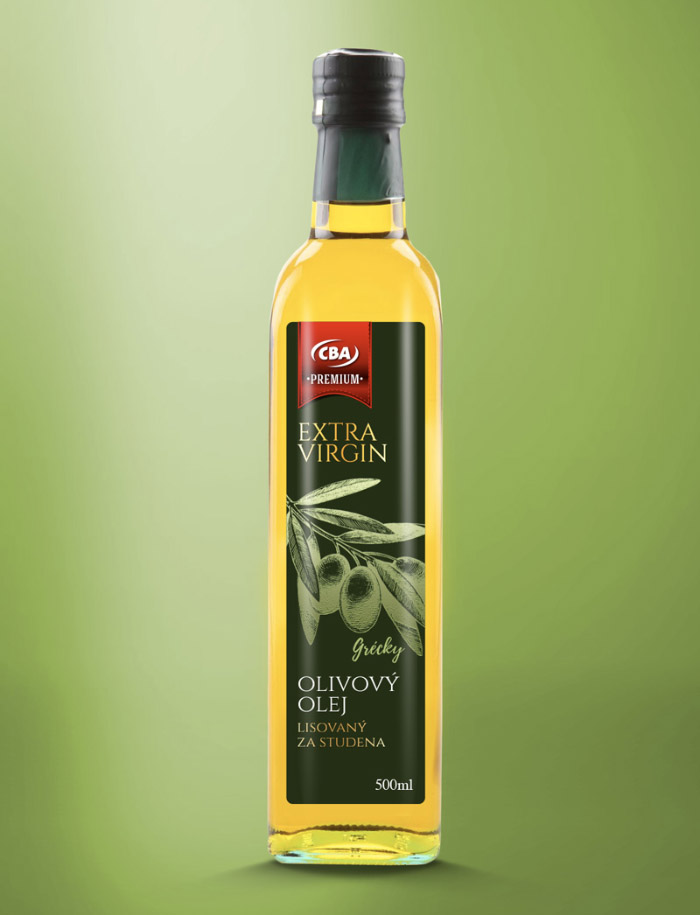 Etiketa pre olej - Obalový dizajn