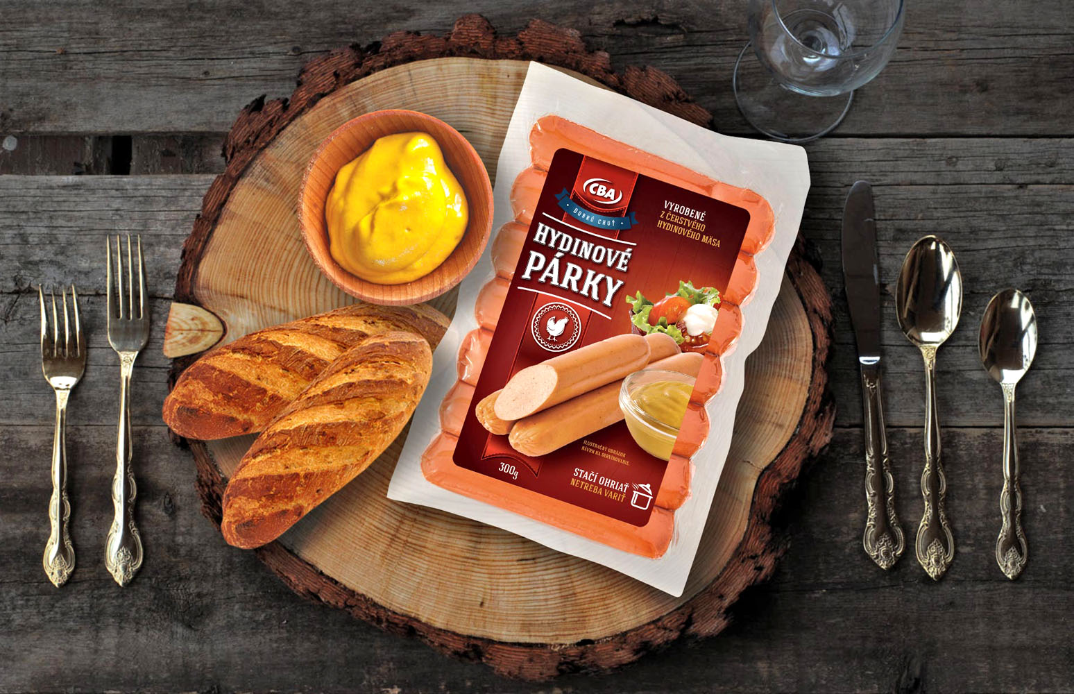Hydinové párky - Obalový dizajn