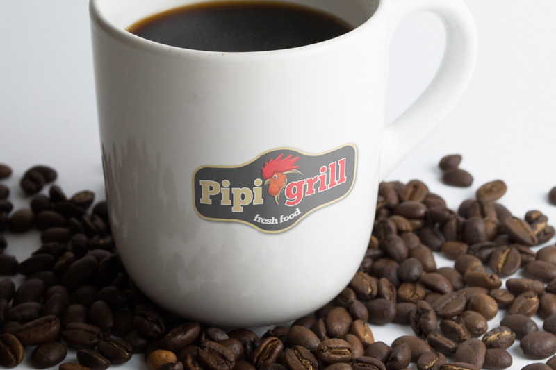 Pipi grill - Tvorba a návrh loga