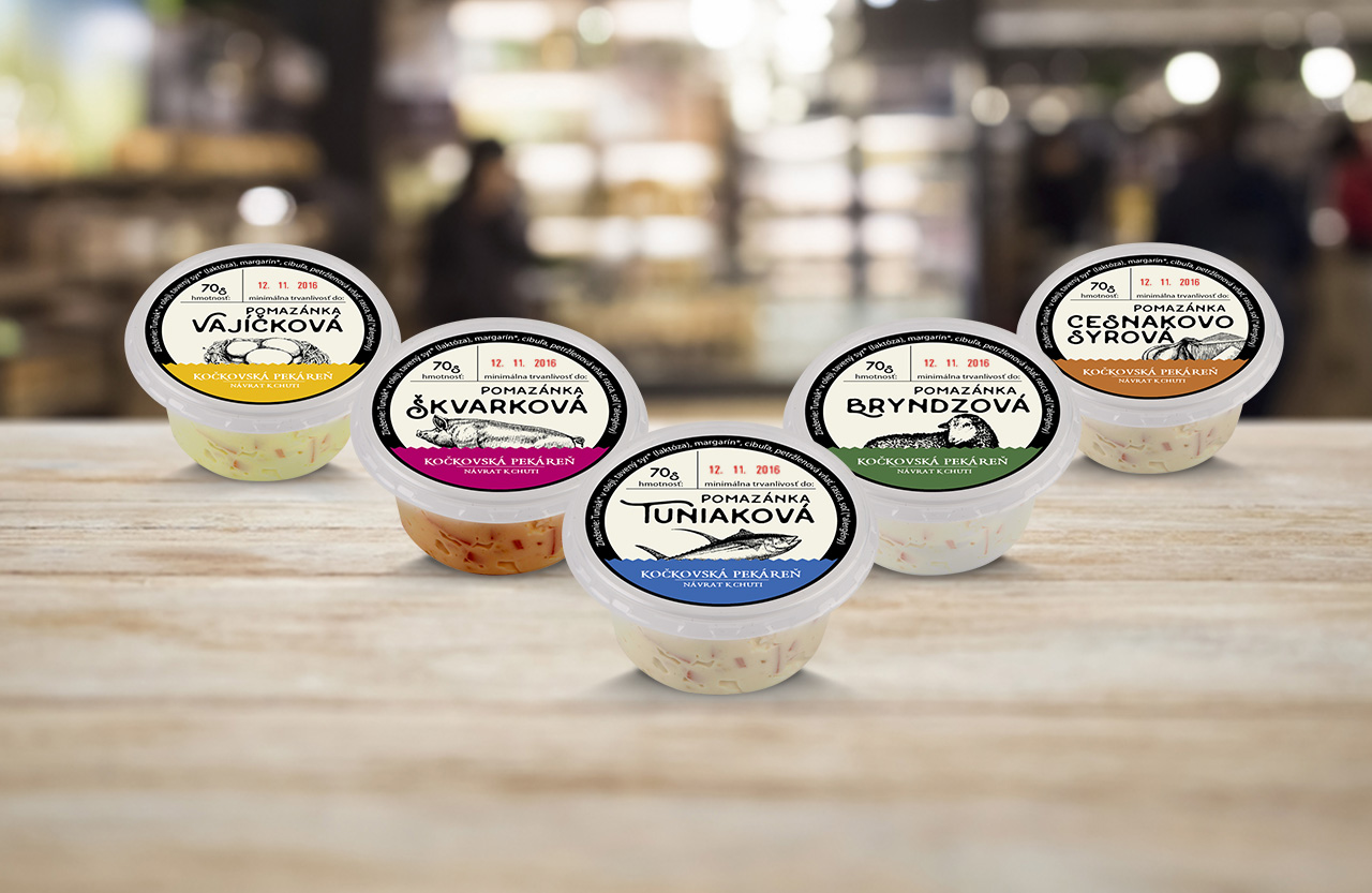 Pomazánky Kopek - Obalový dizajn