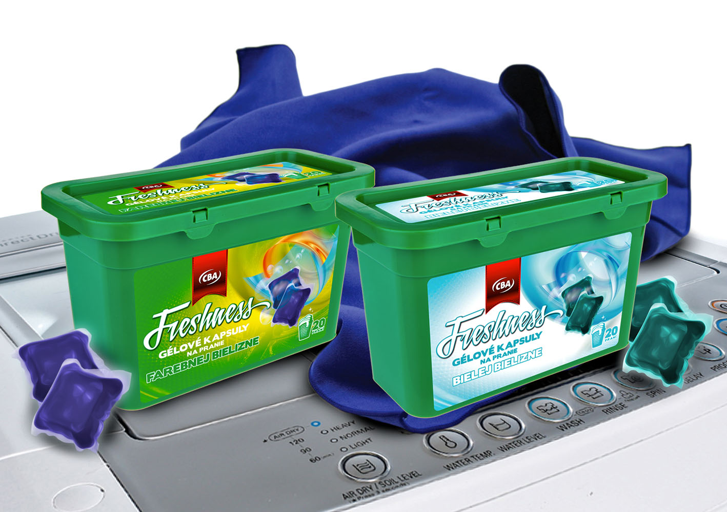 Prací prášok - Obalový dizajn