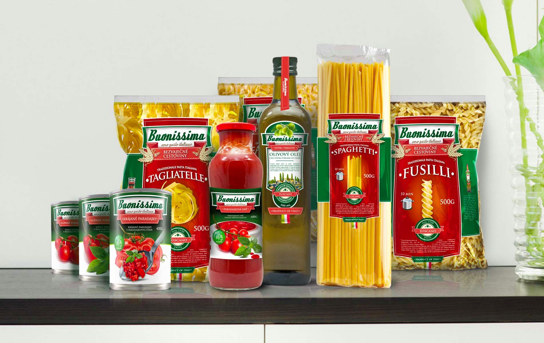 BUONISSIMA - Obalový dizajn