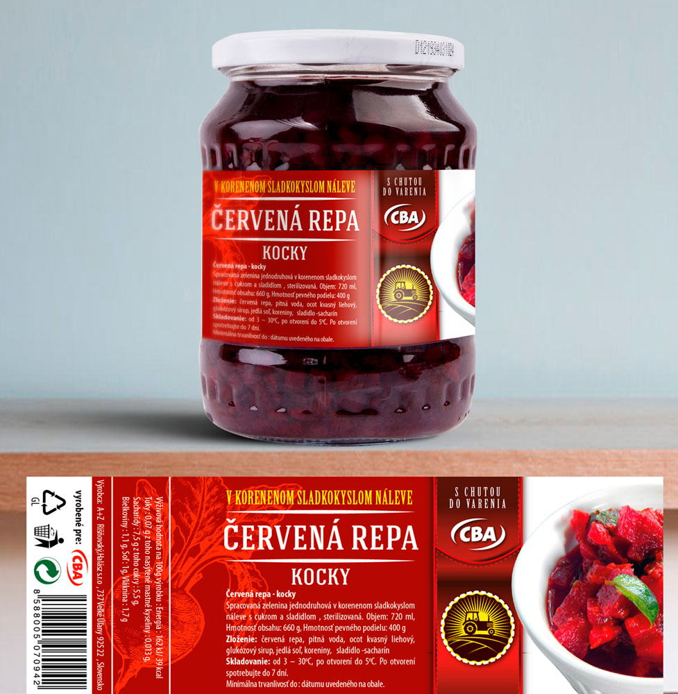 Červená repa - Obalový dizajn