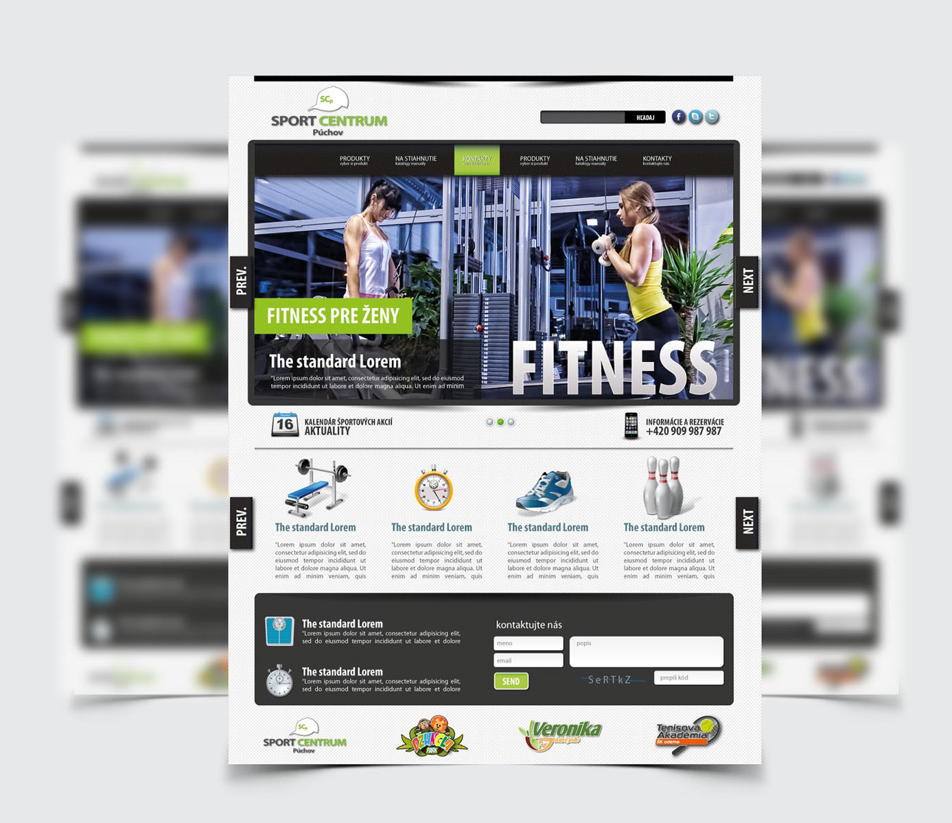 Športcentrum - Tvorba web stránok