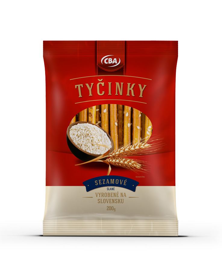 Slané tyčinky - Obalový dizajn