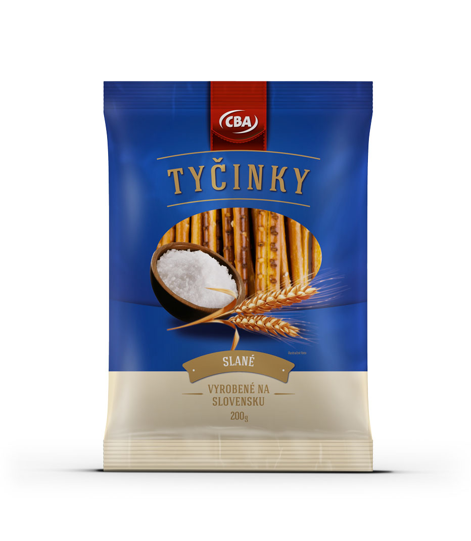 Slané tyčinky - Obalový dizajn