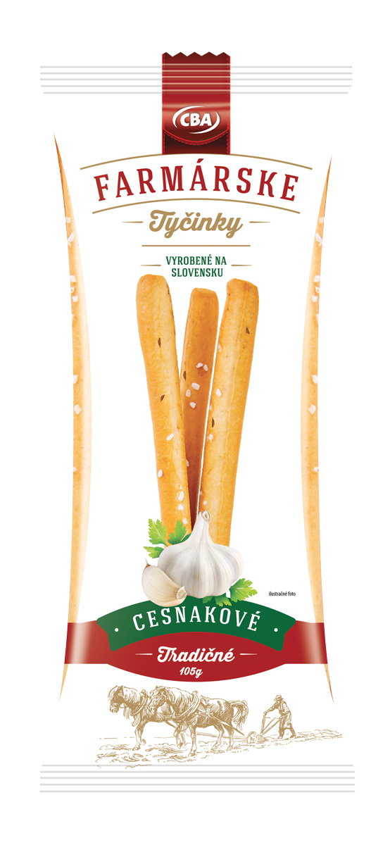 Farmárske tyčinky - Obalový dizajn