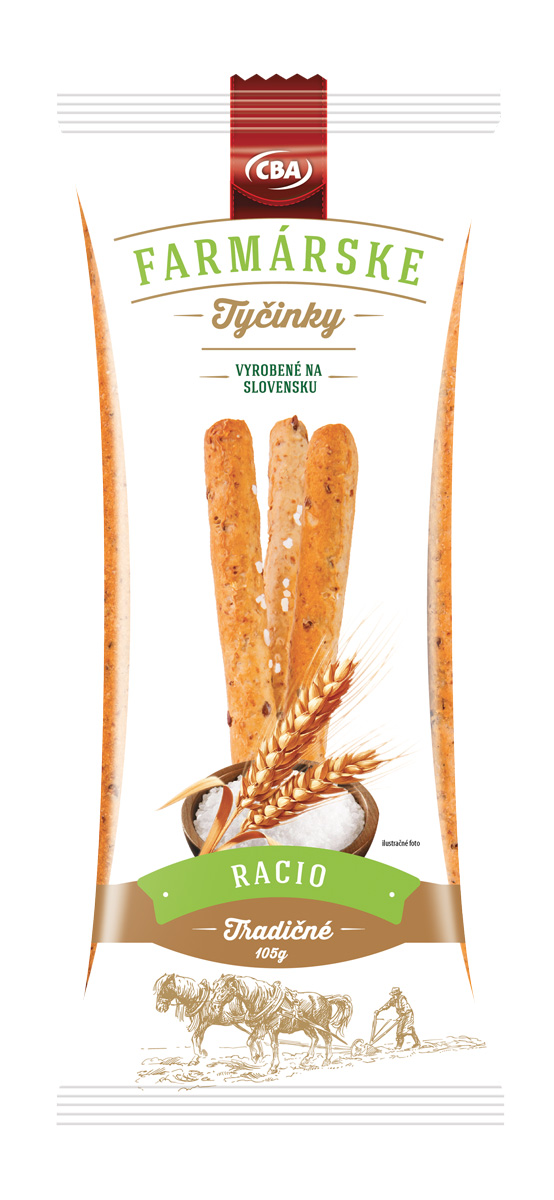 Farmárske tyčinky - Obalový dizajn