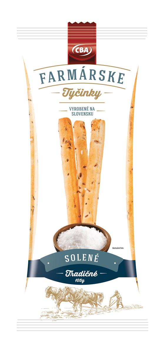 Farmárske tyčinky - Obalový dizajn
