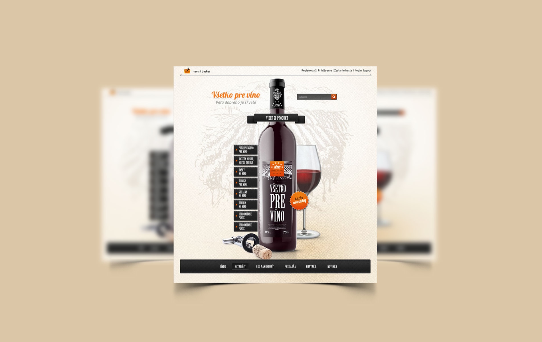 VŠETKO PRE VÍNO - Tvorba web stránok