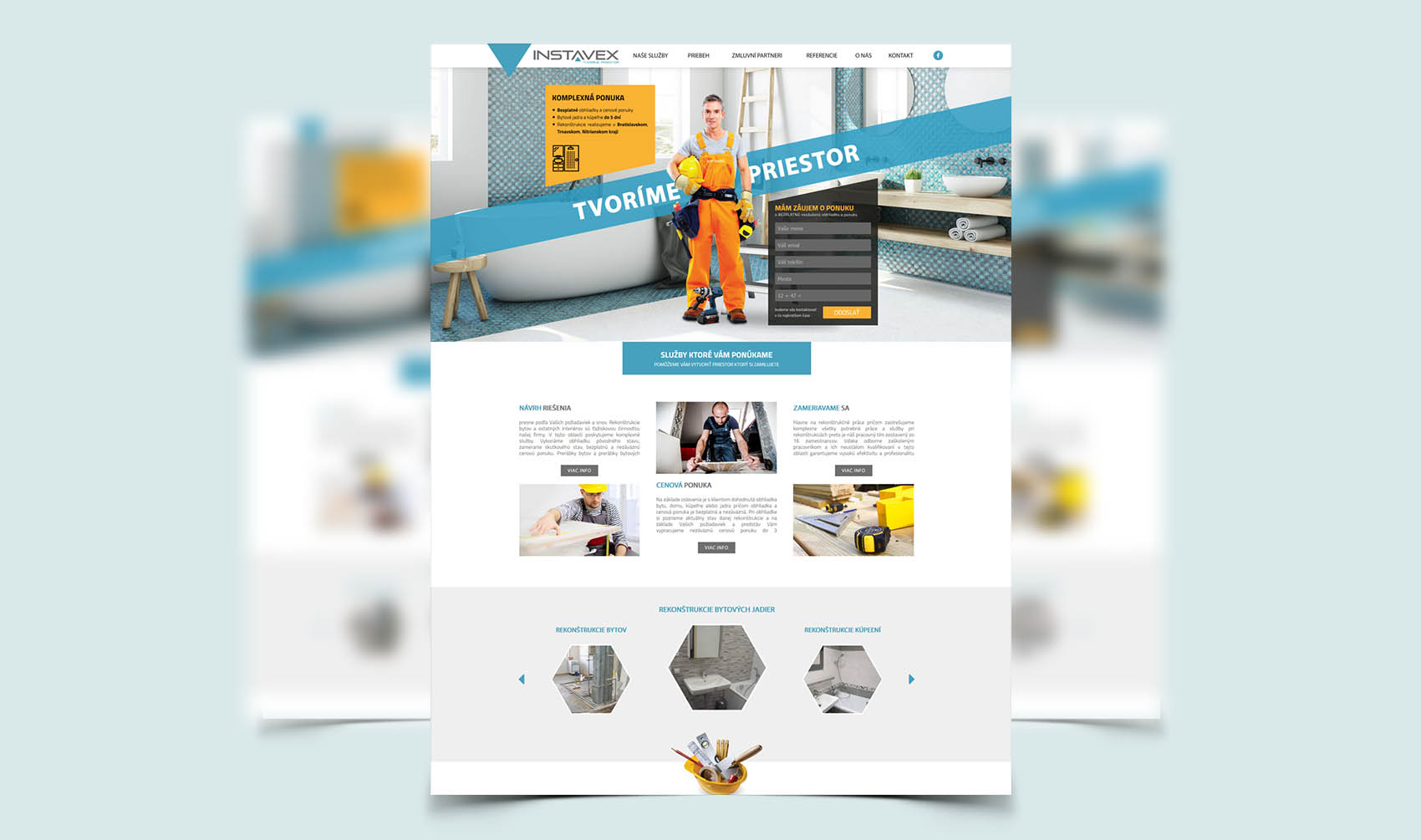 Instavex - Tvorba web stránok