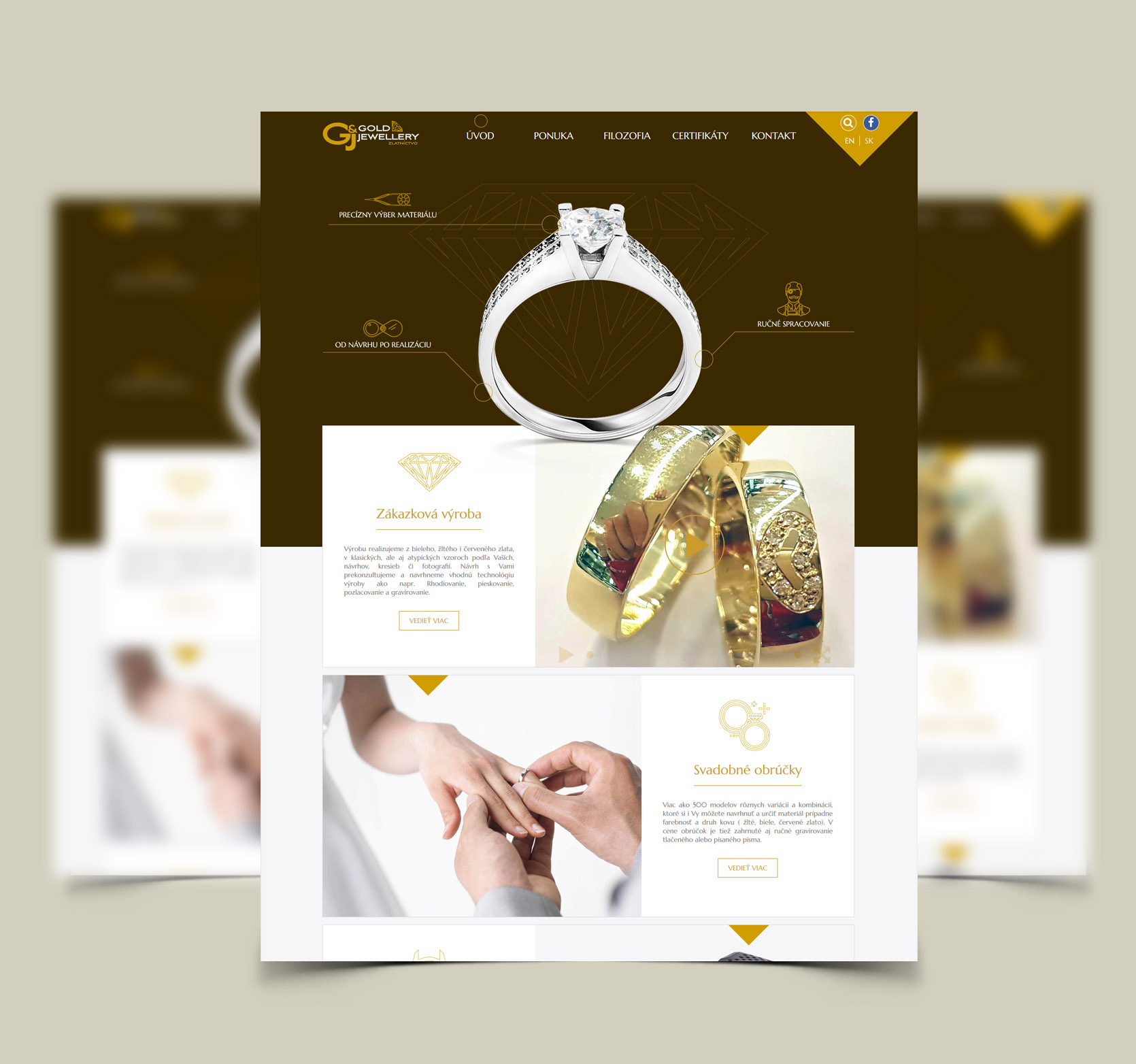 Zlatníctvo Gold & Jewellery - Tvorba web stránok