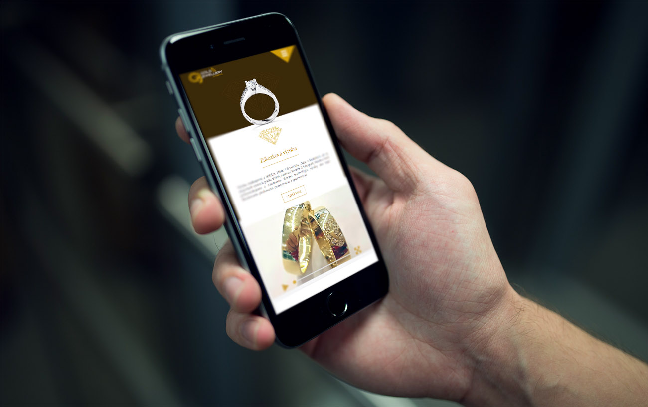Zlatníctvo Gold & Jewellery - Tvorba web stránok